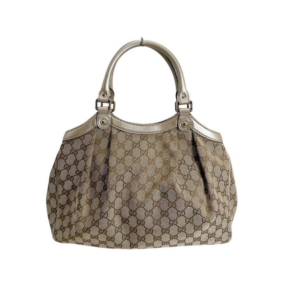 GUCCI Cream Canvas Tote Bag - Picture 3 of 16